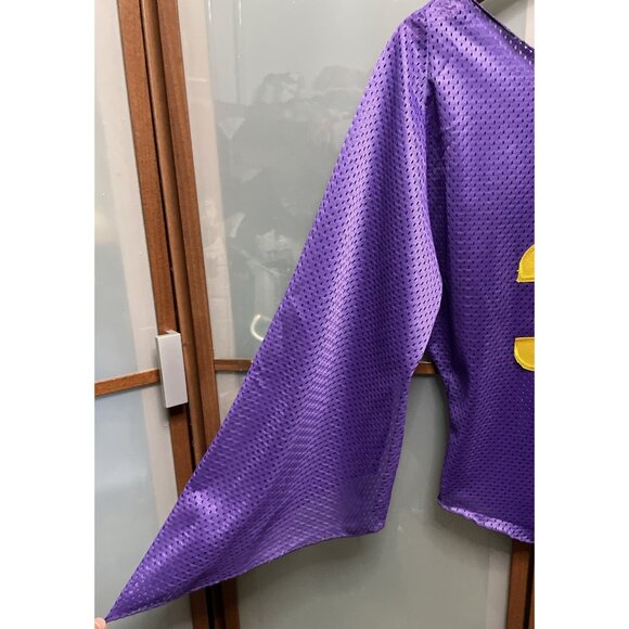 Windsor Vintage Y2k 90s Lakers Asymmetrical Jersey Mesh Sheer Blouse Top Size S - Picture 4 of 8